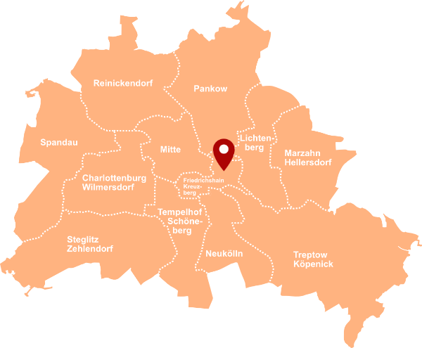 Makler Friedrichshain: Karte
